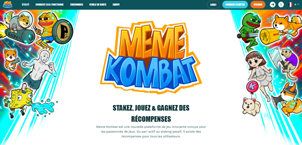 Se rendre sur le site officiel de Meme Kombat 