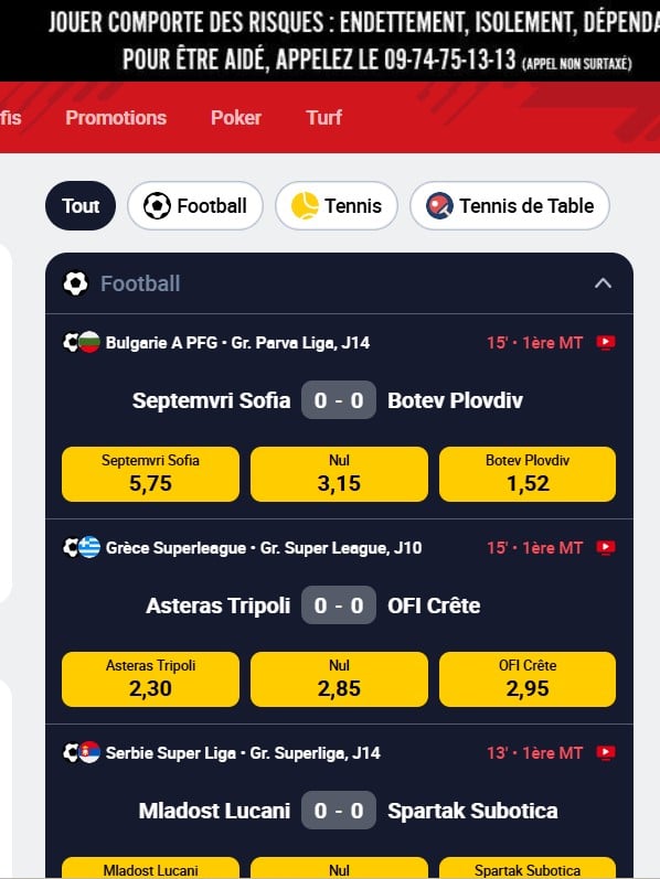 Betclic casino sans condition de mise