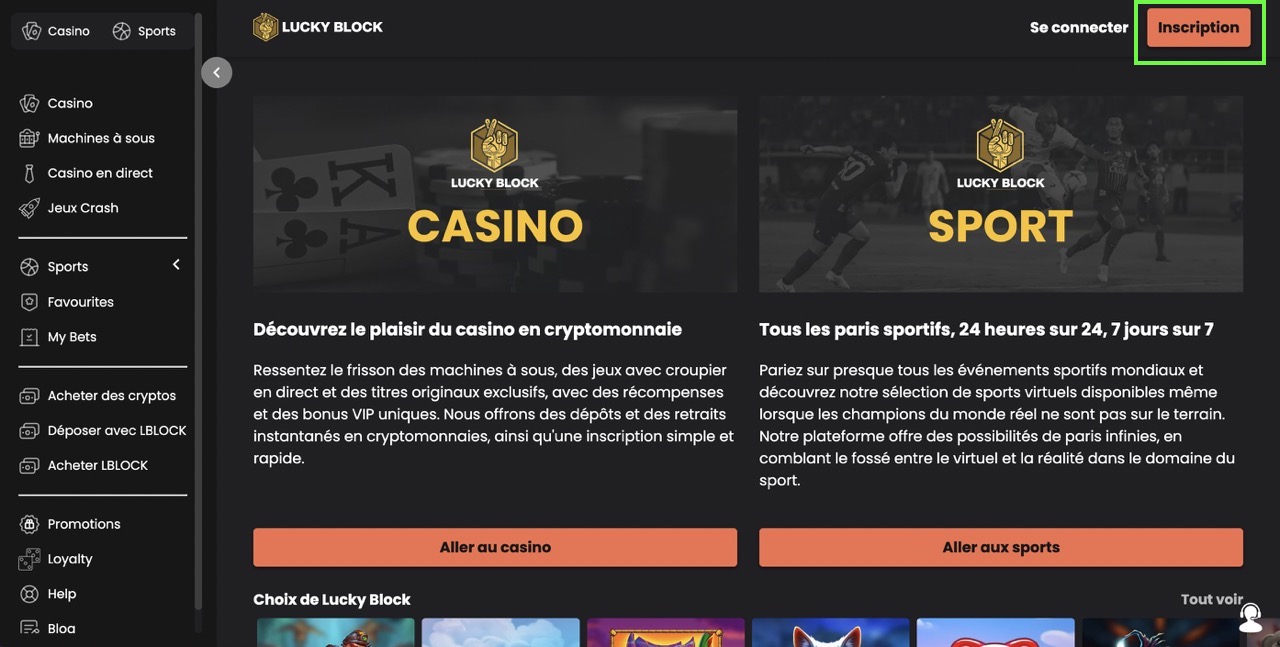Etape 1 : S'inscrire auprès d'un bookmaker