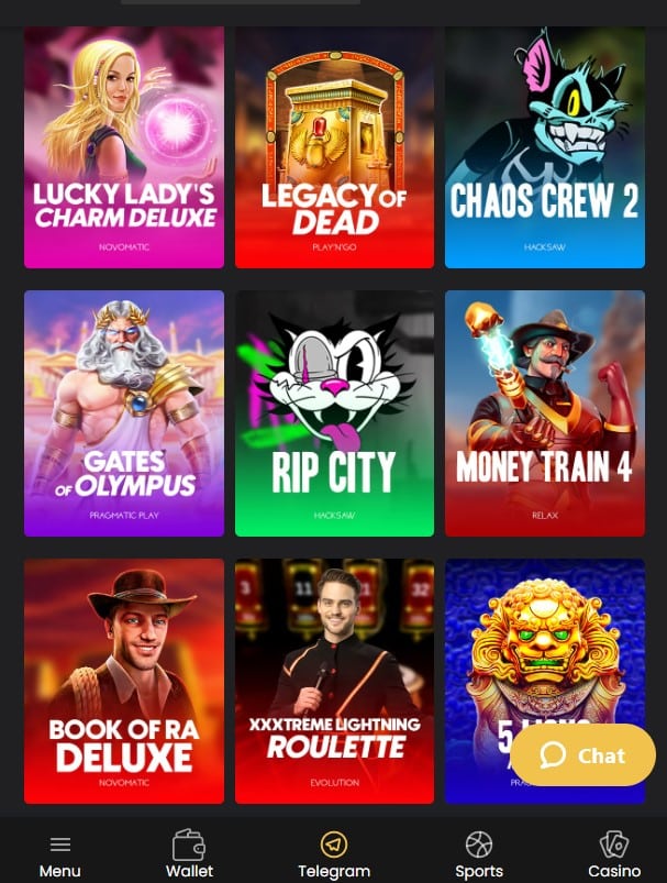 Jouez sur le casino