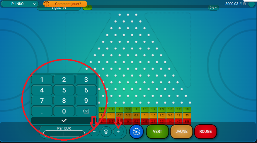 stratégies de jeu sur Plinko casino