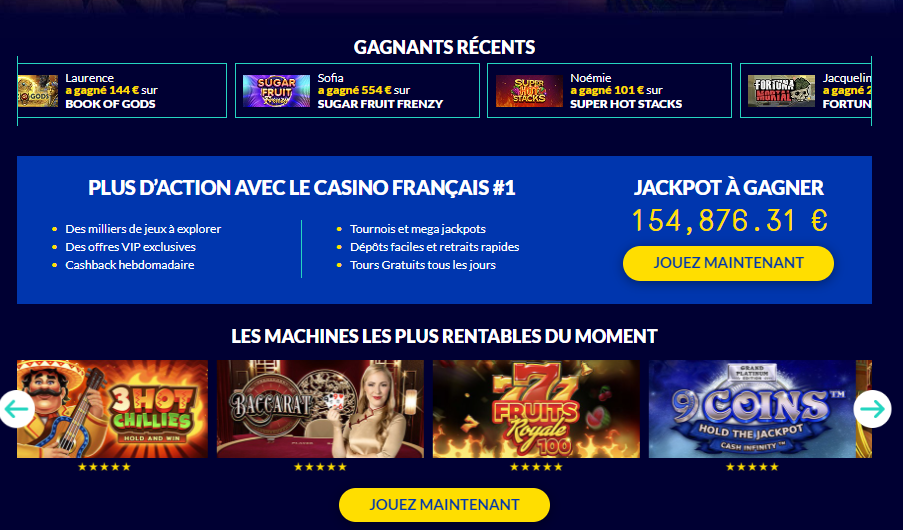 Jouez sans dépôt d'argent