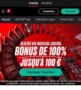 pokerstars code bonus de bienvenue