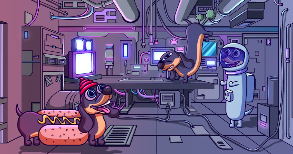 wiener dog ai bannière