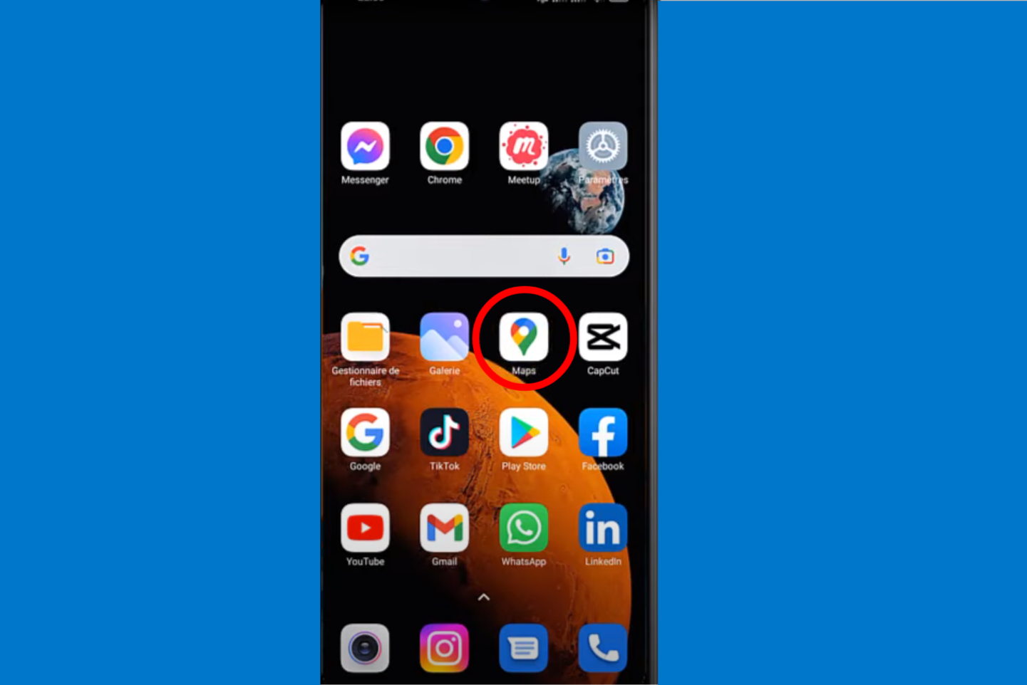 Ouvrez l’application Google Maps