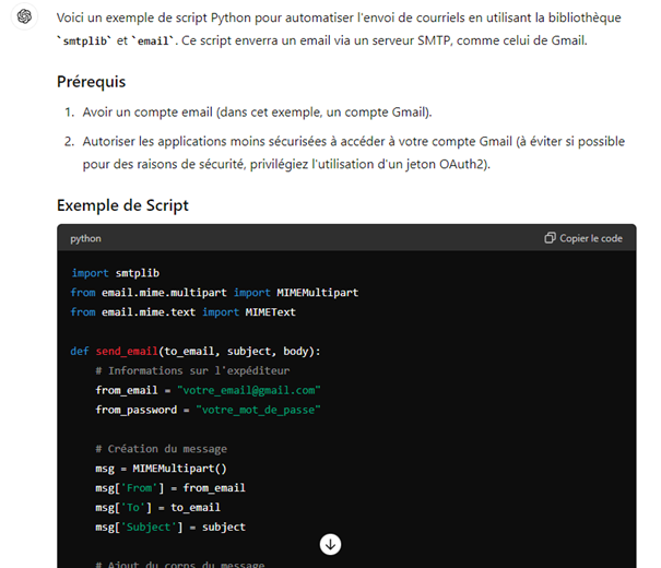 prompt développeur 5