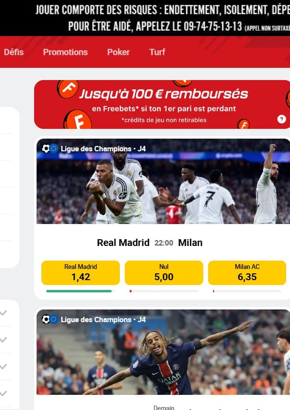 Betclic casino retrait instantané