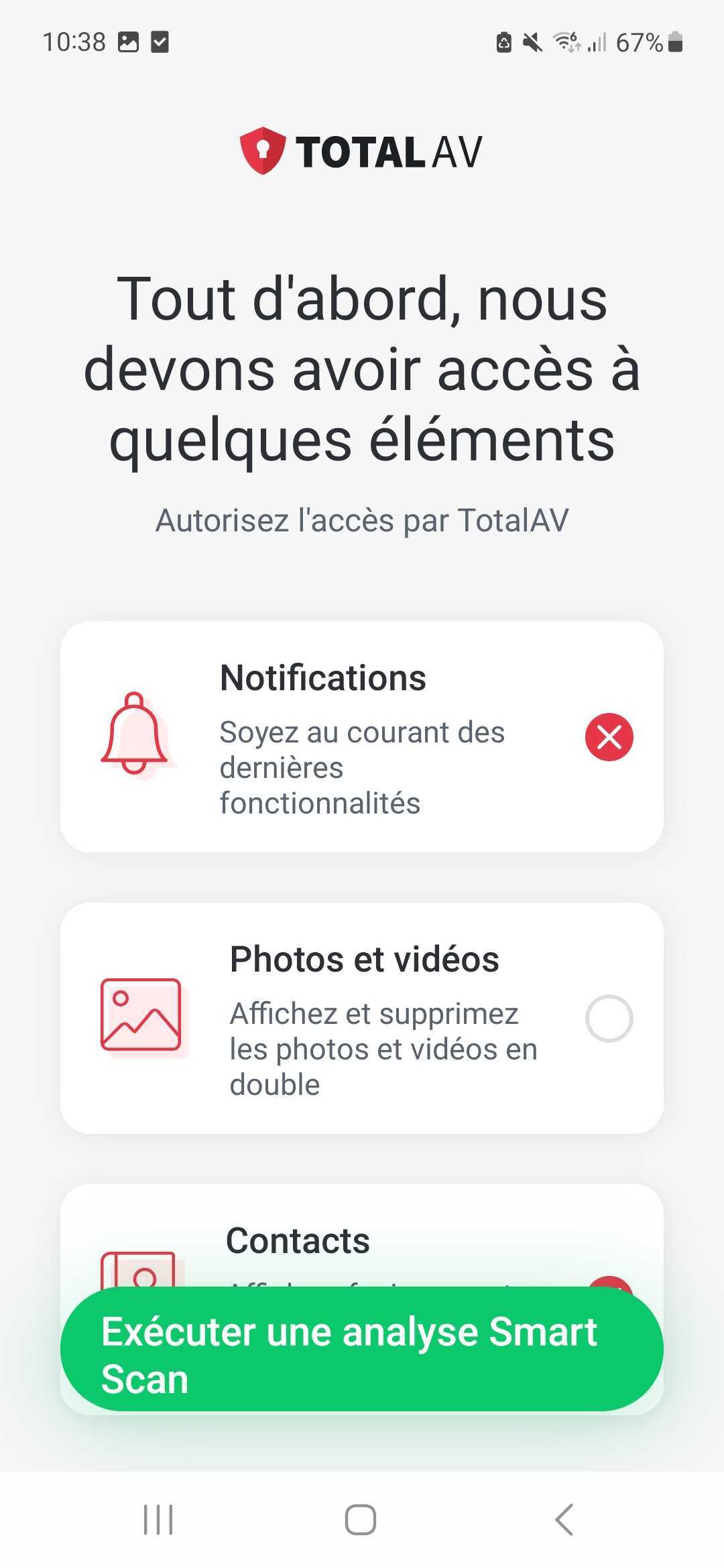 Validez les autorisations