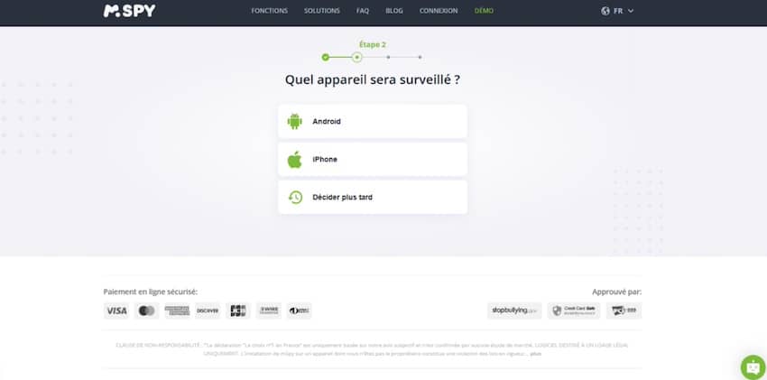 Téléchargement du logiciel sur l'appareil cible