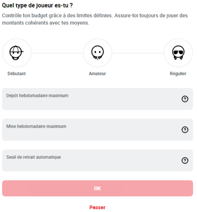 Étape 4 : Créditez votre compte joueur