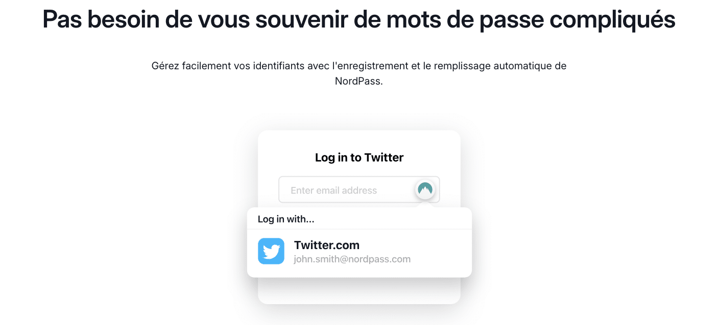 2. Stockage de vos mots de passe