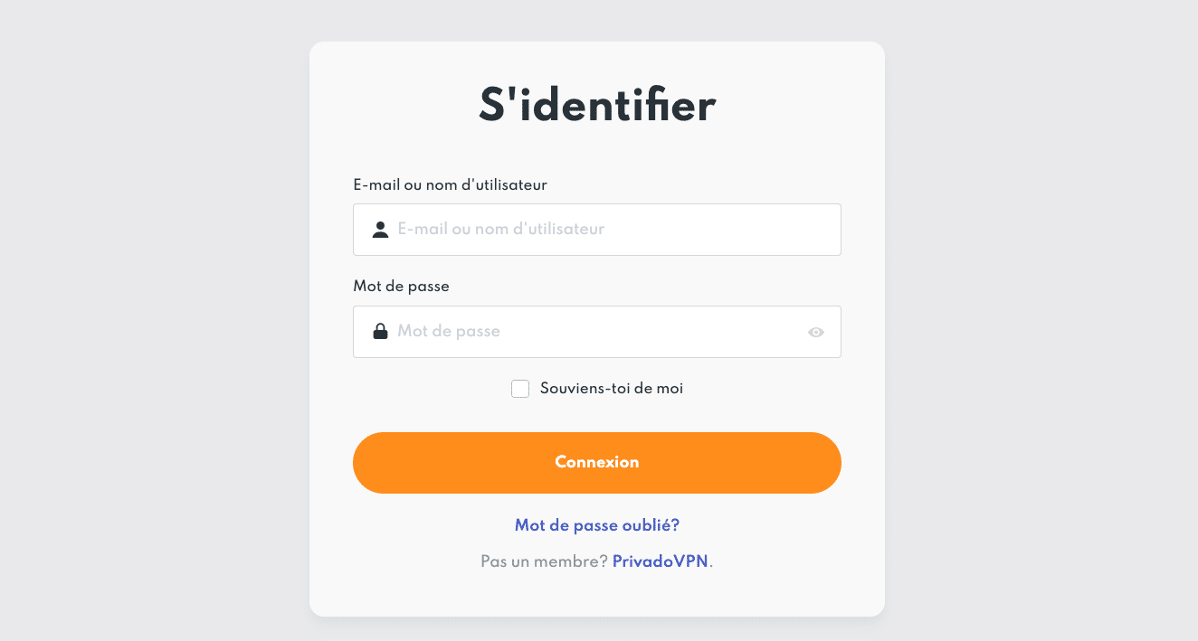 3. Connexion à la plateforme