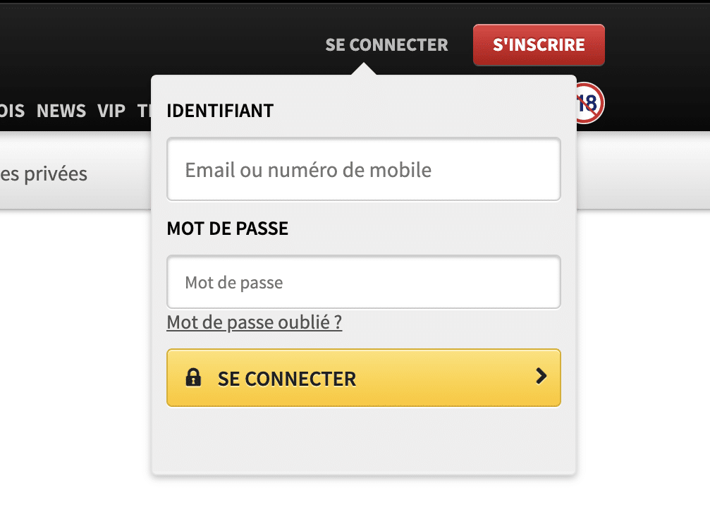 Aller sur son profil