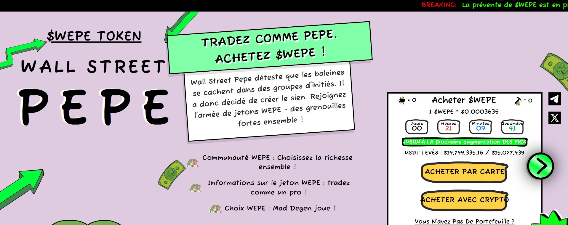 Wall street pepe