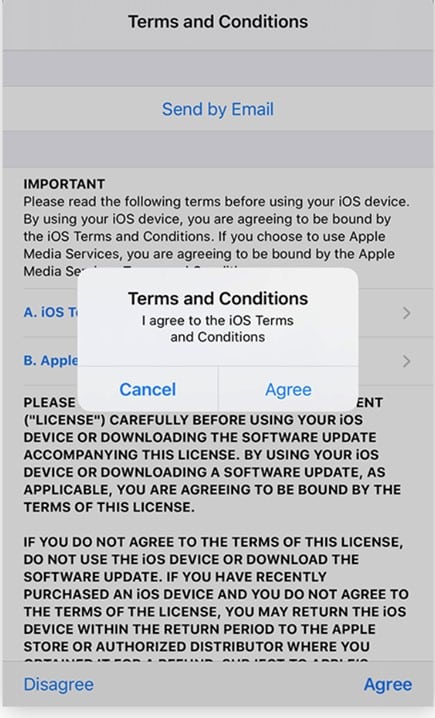 Accepter les conditions générales
