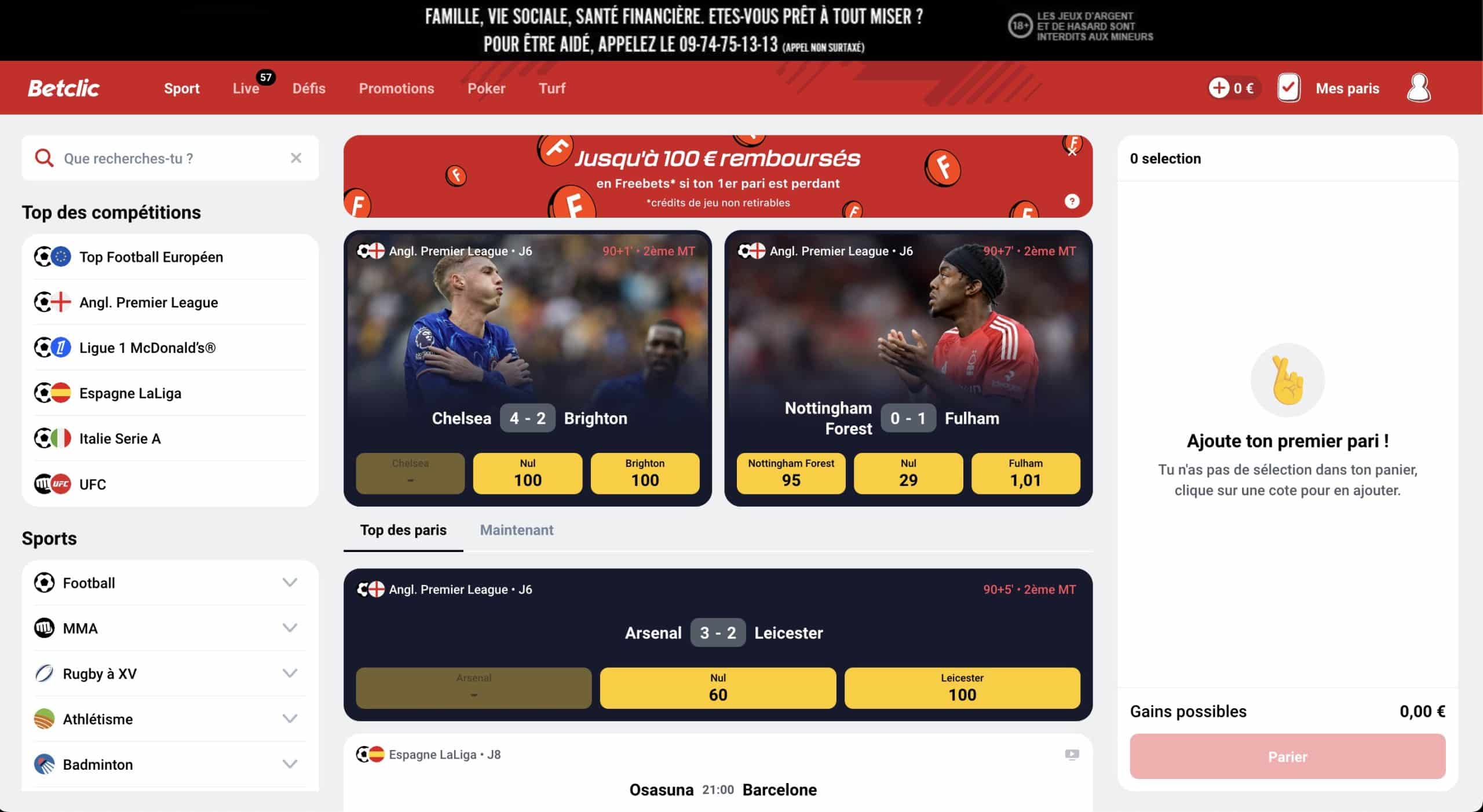 Cliquez sur votre profil