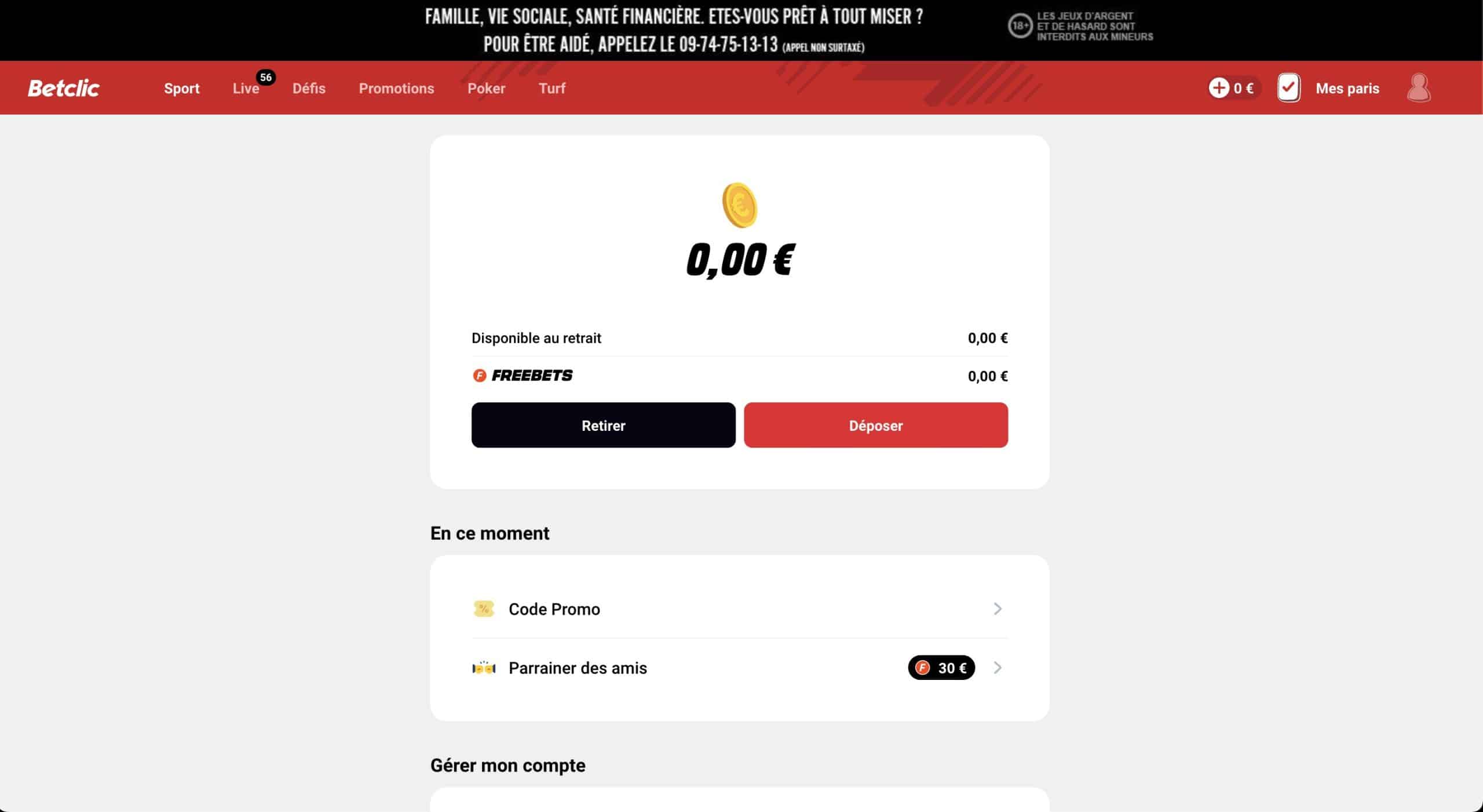 Cliquez sur le bouton pour obtenir un bonus