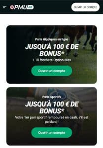 bonus casino pmu