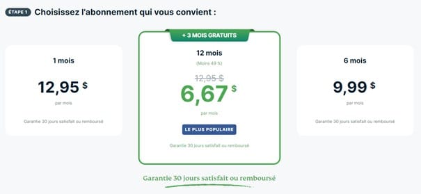 Choisir votre abonnement