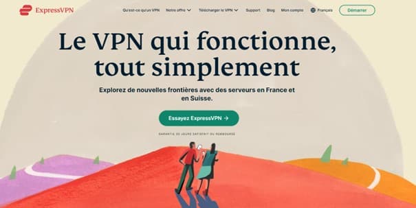 Se rendre sur le site officiel https://www.expressvpn.com/fr