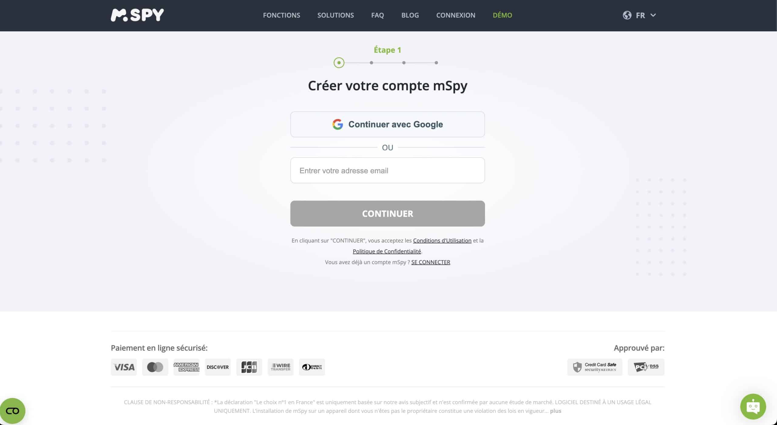 Créez votre identifiant