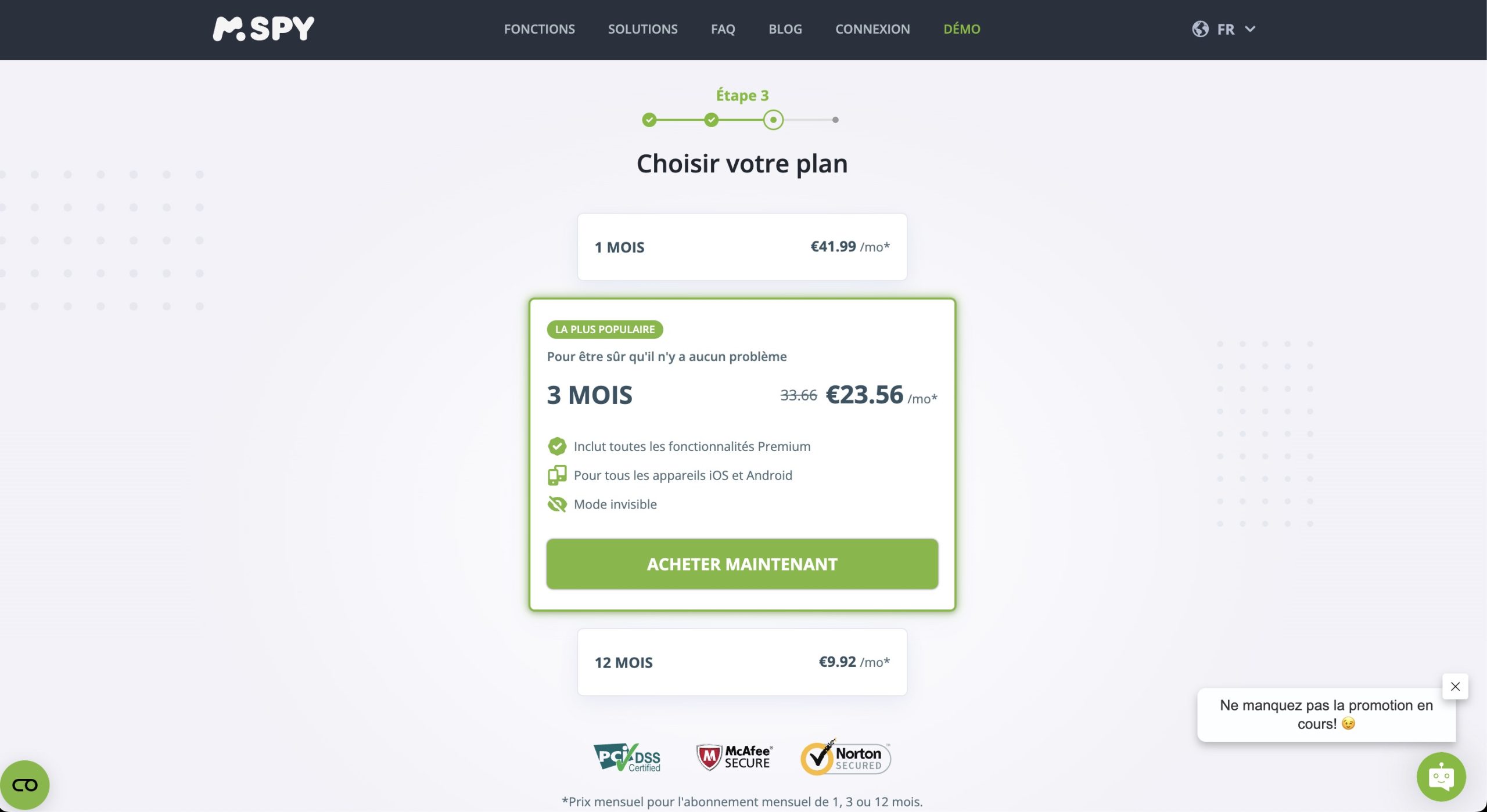 Choisissez un abonnement