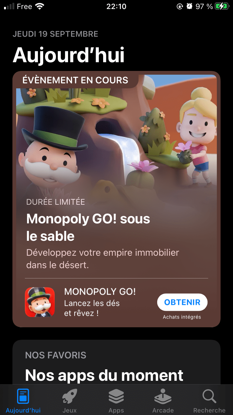 Rendez-vous dans le moteur de recherche