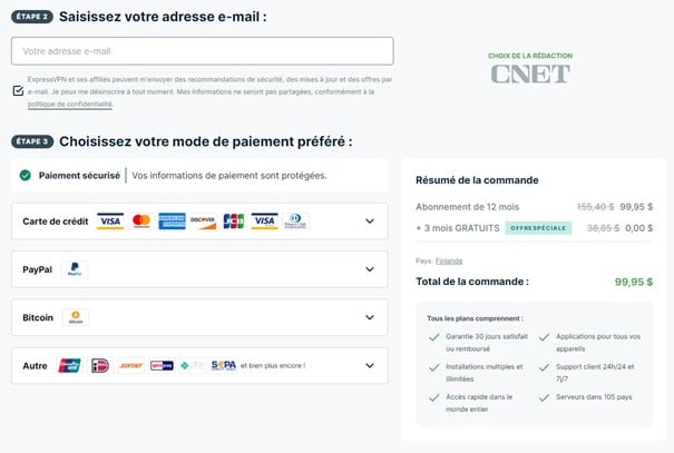 Compléter vos informations