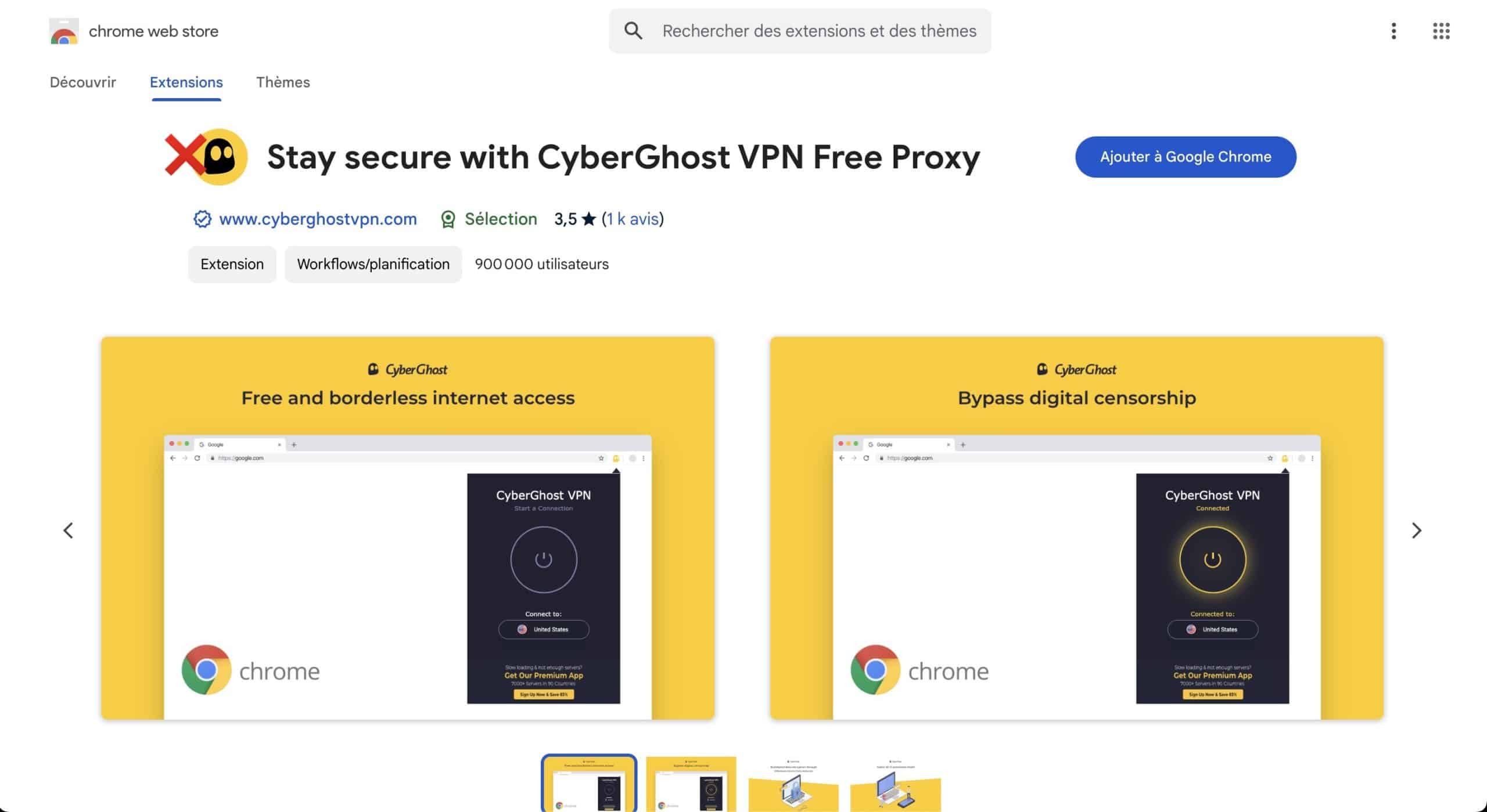 4 - Vérifiez les informations de l'extension