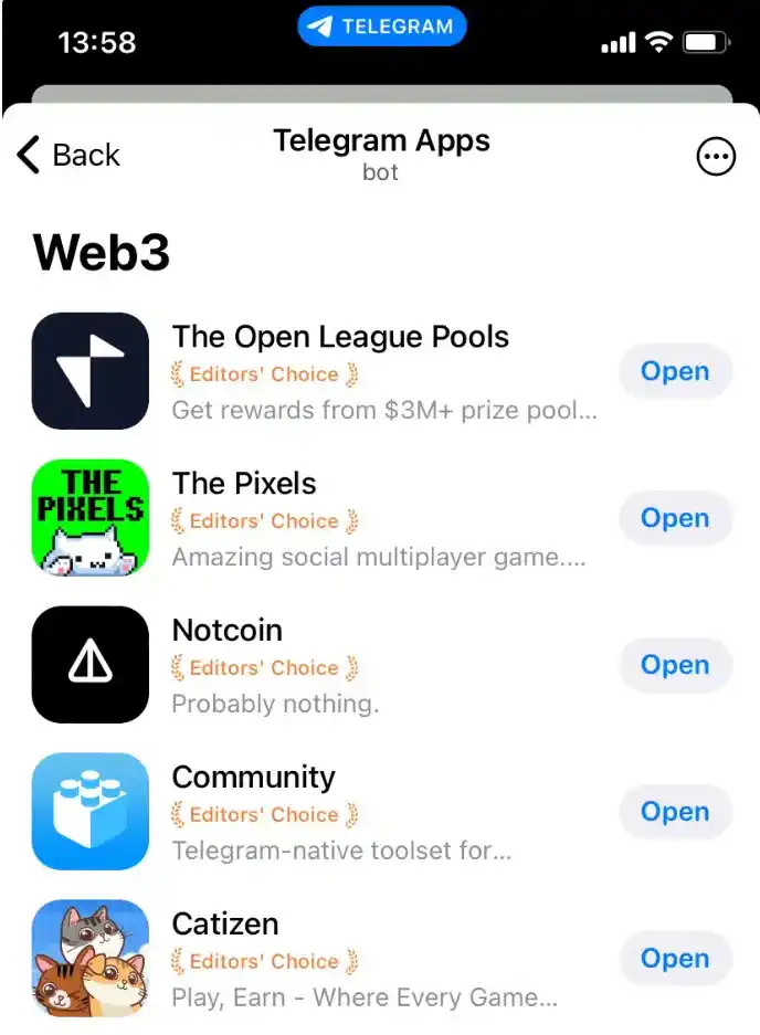 Jeux "tap-to-earn" sur Telegram