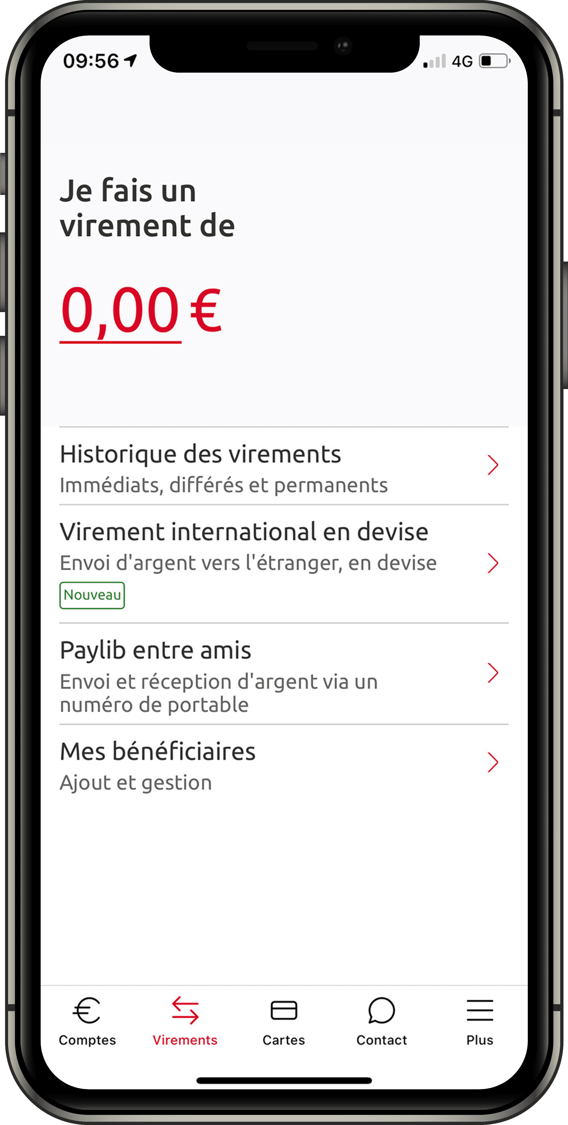 Effectuez et validez le virement