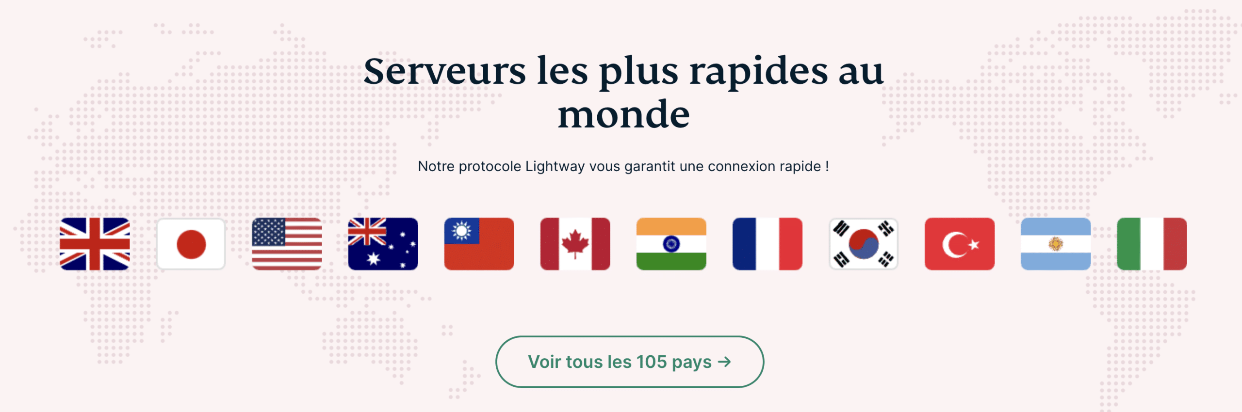 Connectez-vous à un serveur dans un pays à bas tarifs