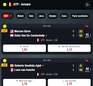 parieur sportif 