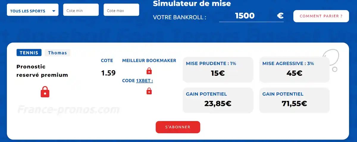 France Pronos tipster