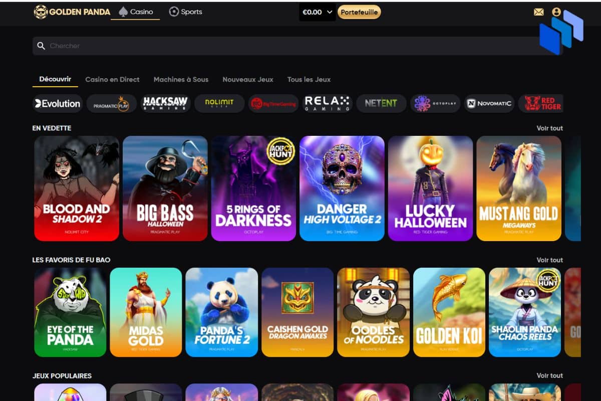 golden panda jeux