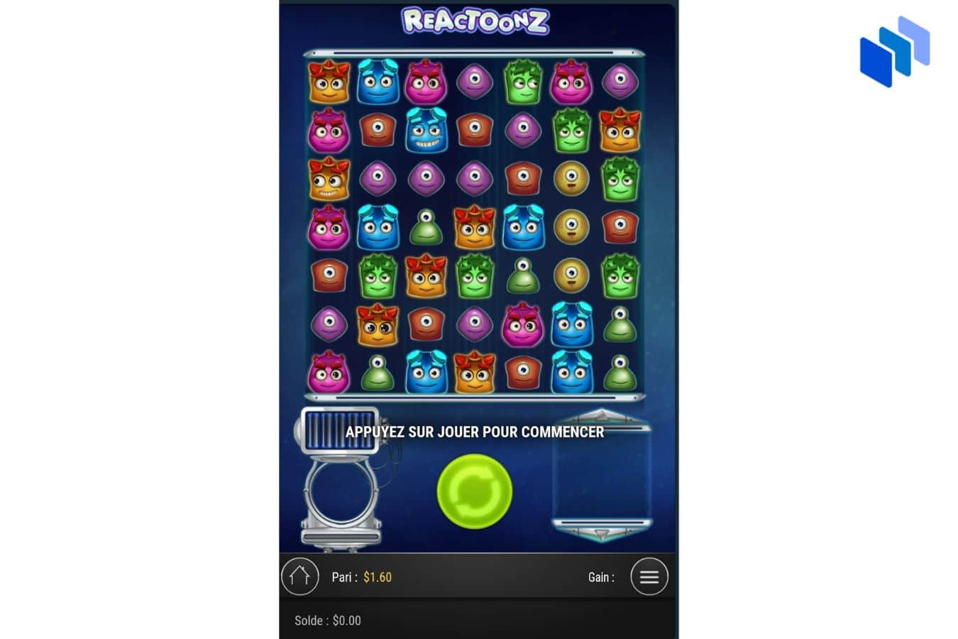 reactoonz mobile