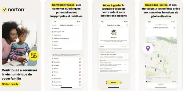 contrôle parental mcafee norton
