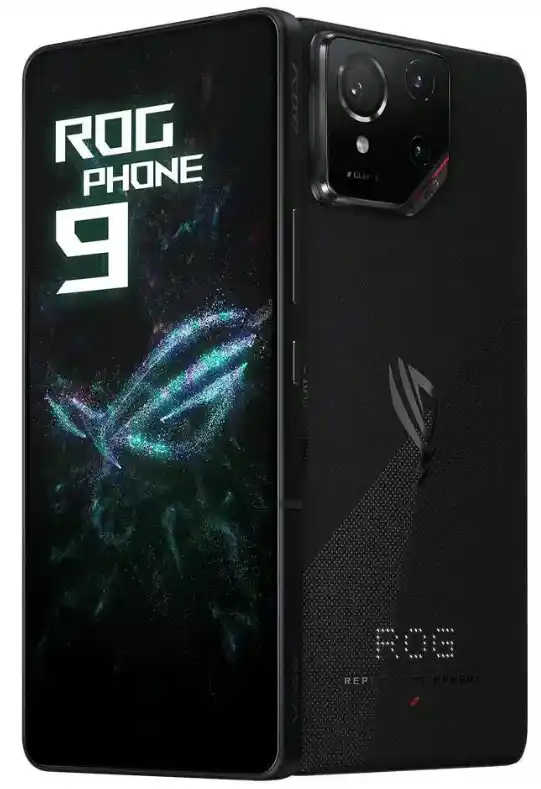 Vue d'ensemble de la face avant et arrière de l'Asus ROG 9 - Source : Asus