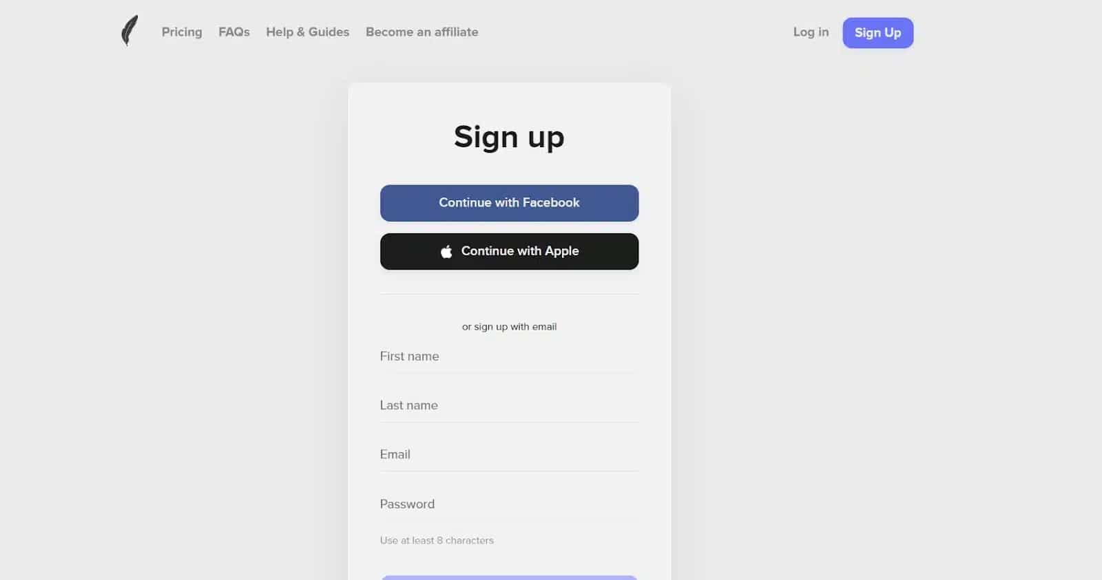 Inscrivez-vous sur ShortlyAI