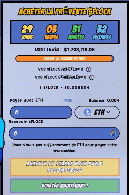 Acheter le jeton Flockerz ($FLOCK)