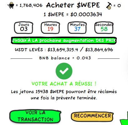 Acheter Wall Street Pepe (WEPE) à partir de 5 $