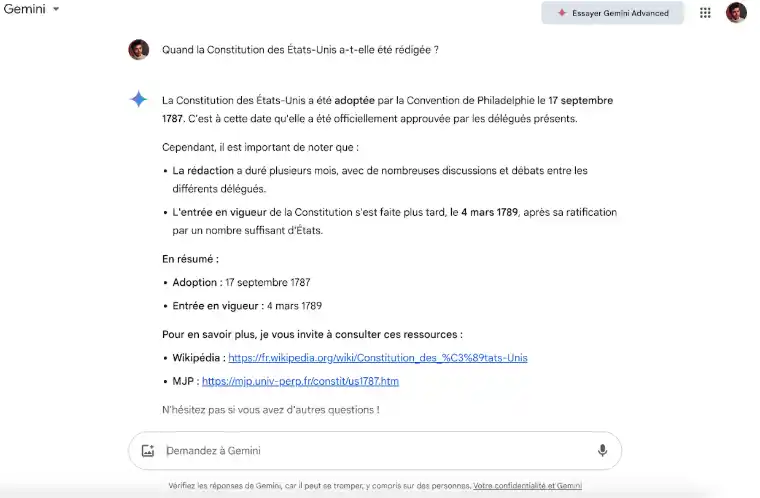 utiliser gemini