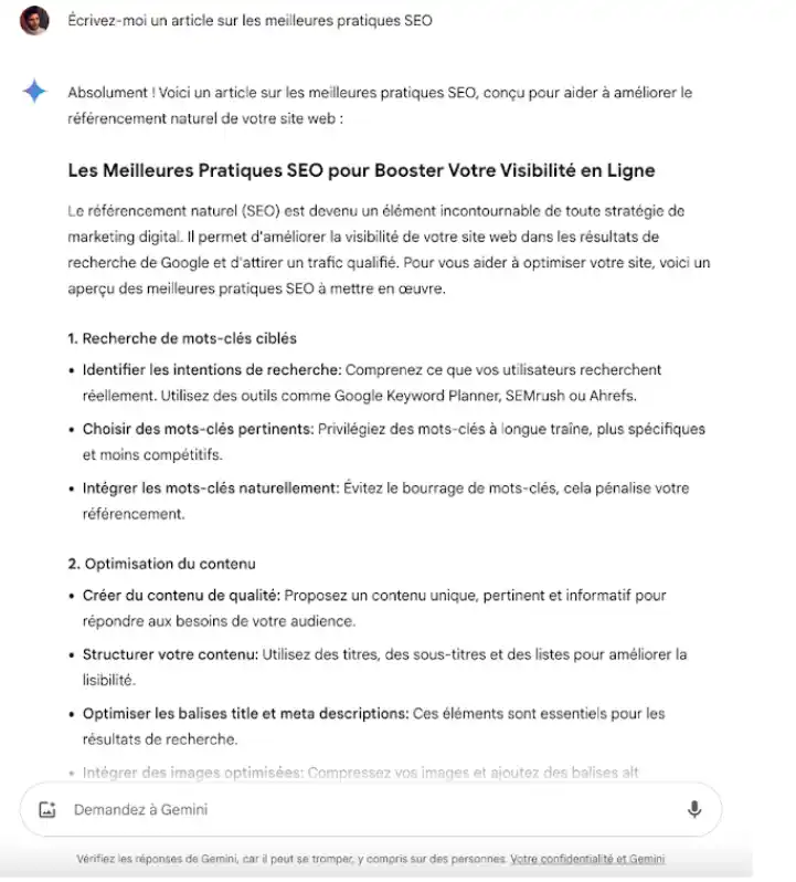 guide pour utiliser gemini