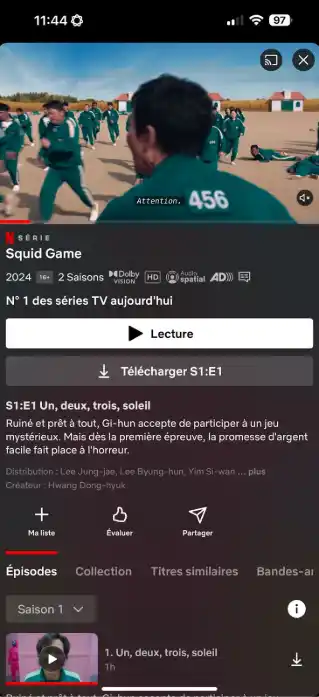 netflix téléchargement