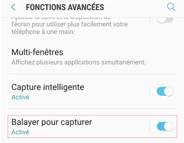 Comment faire une capture d'écran sur un samsung 