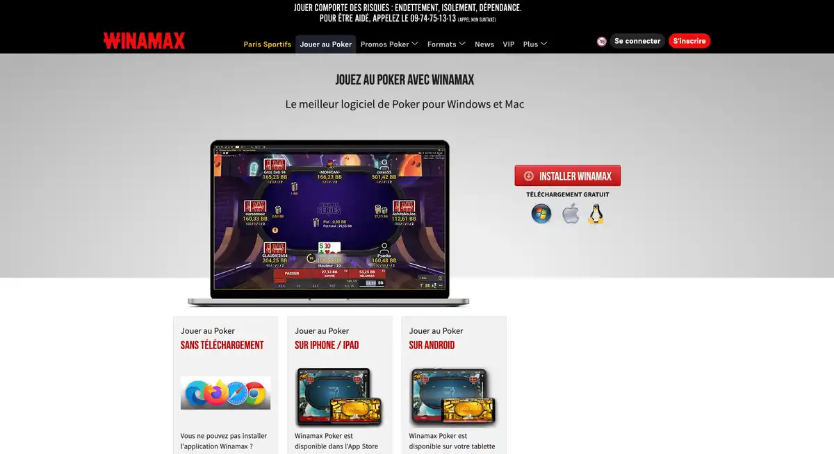 jouer au poker winamax