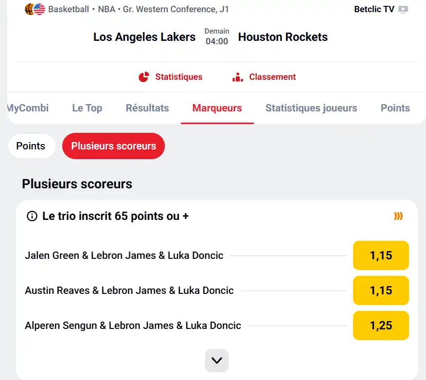 prop bet pari joueur NBA