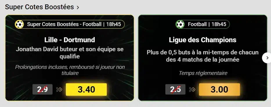 super cote boostée