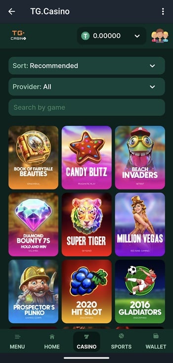 TG.Casino Mobile Slots App