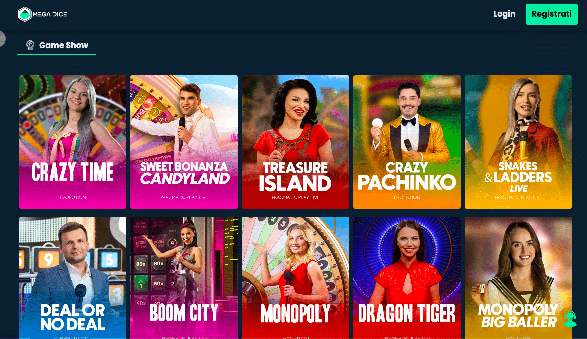 casino online senza registrazione megadice